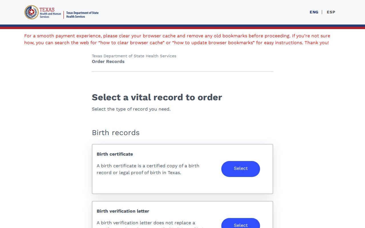 Lubbock residents directory Texas vital record order options