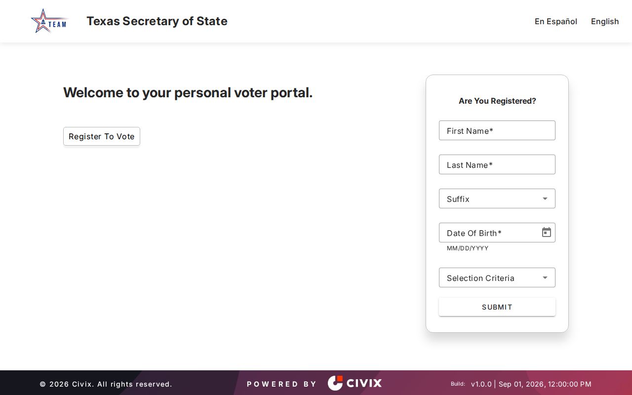 Lubbock residents directory Texas voter lookup